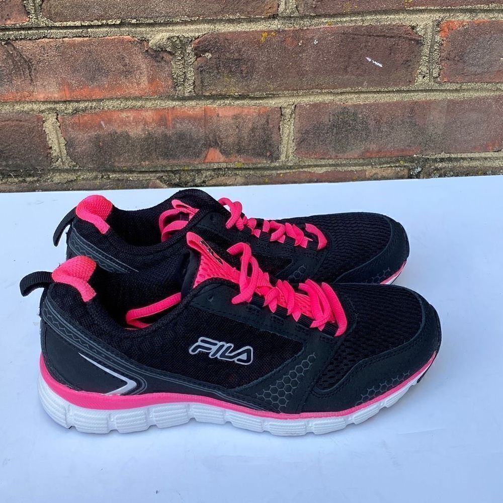 FILA Black Memory Windstar Running Shoes Size 6.5